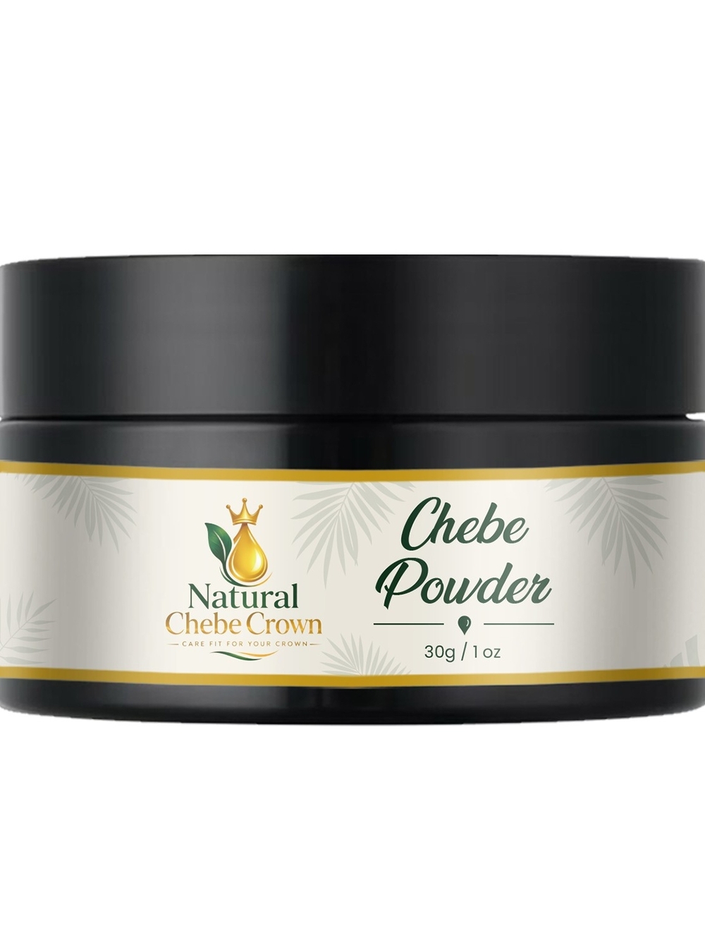 Natural Chebe Crown Chebe Powder - Black & Cream Packaging